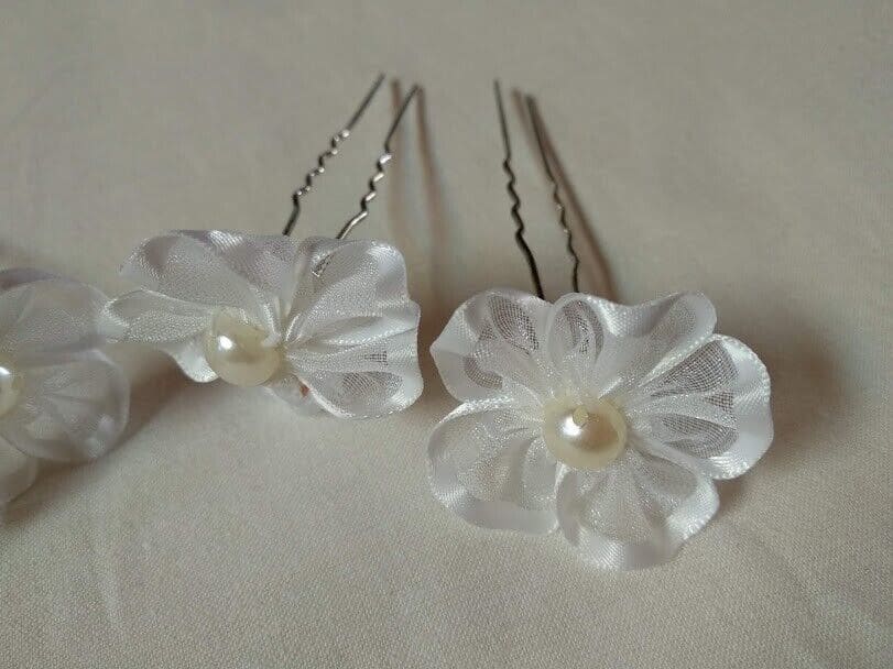 Pack 5 Horquillas aderezo mujer niña ceremonia  perlas Nuevo - Imagen 3