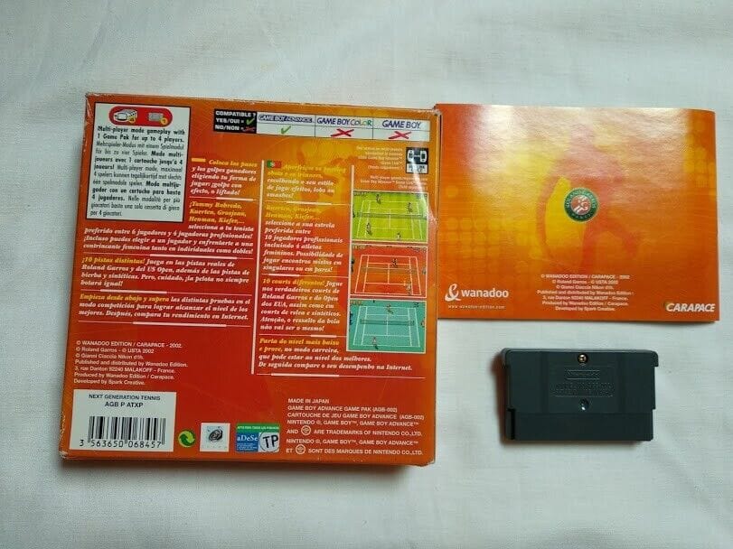 ROLAND GARROS FRENCH OPEN 2002 para Gameboy Advance USADO Pal - Imagen 3