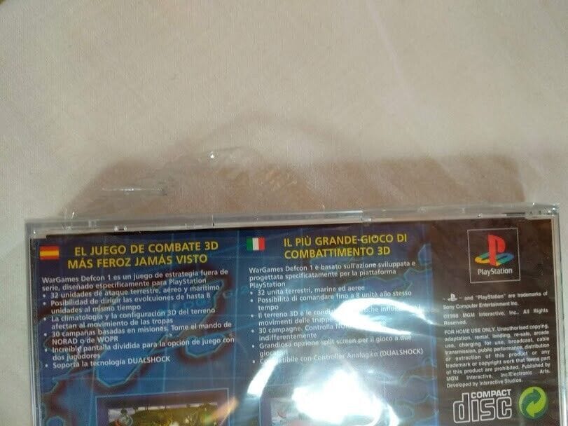 WARGAMES Playstation 1 Nuevo y precinto un poco estropeado Pal - Imagen 4
