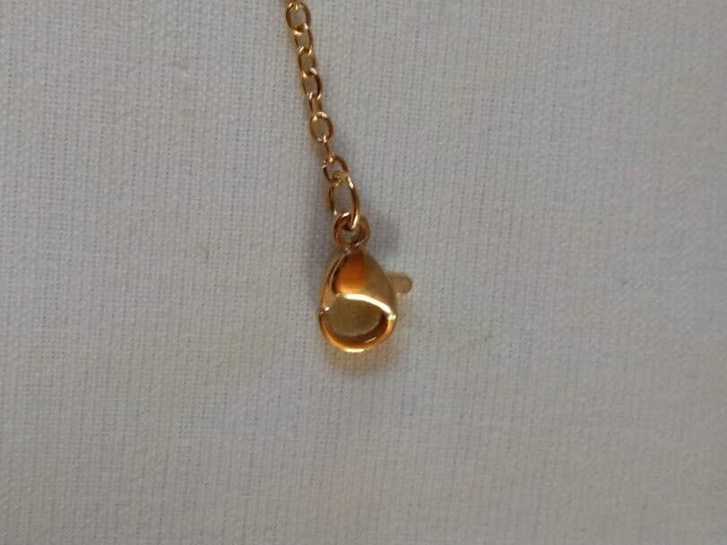 Collar gargantilla acero antialergico con colgante color dorado Nuevos (106) - Imagen 6