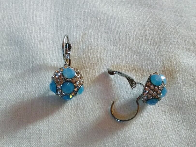 Pendientes bisuteria plateados mujer largos nuevos - Imagen 3