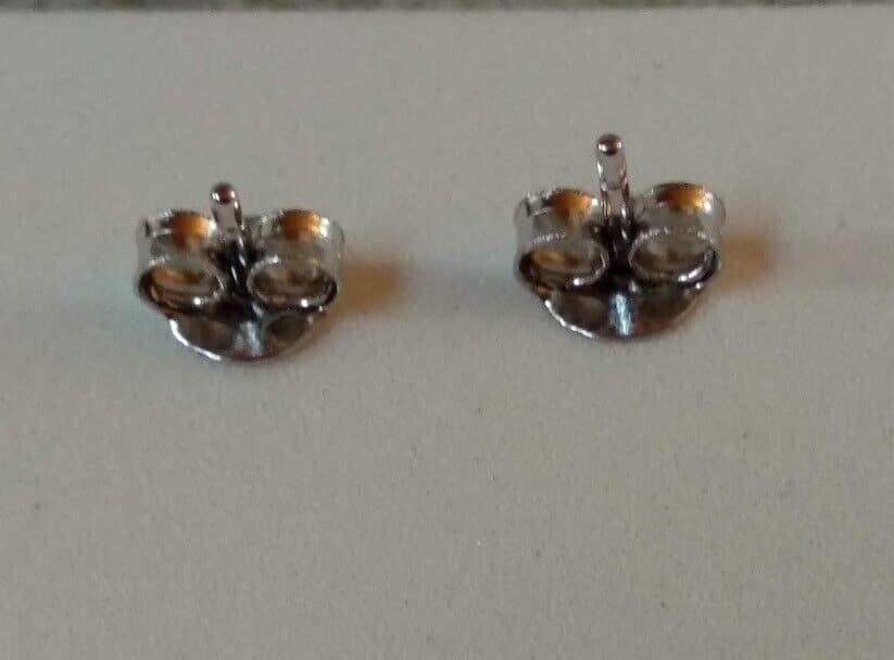 Pendientes y gargantilla con zafiro claro Plata de Ley presión Nuevos (106) - Imagen 6