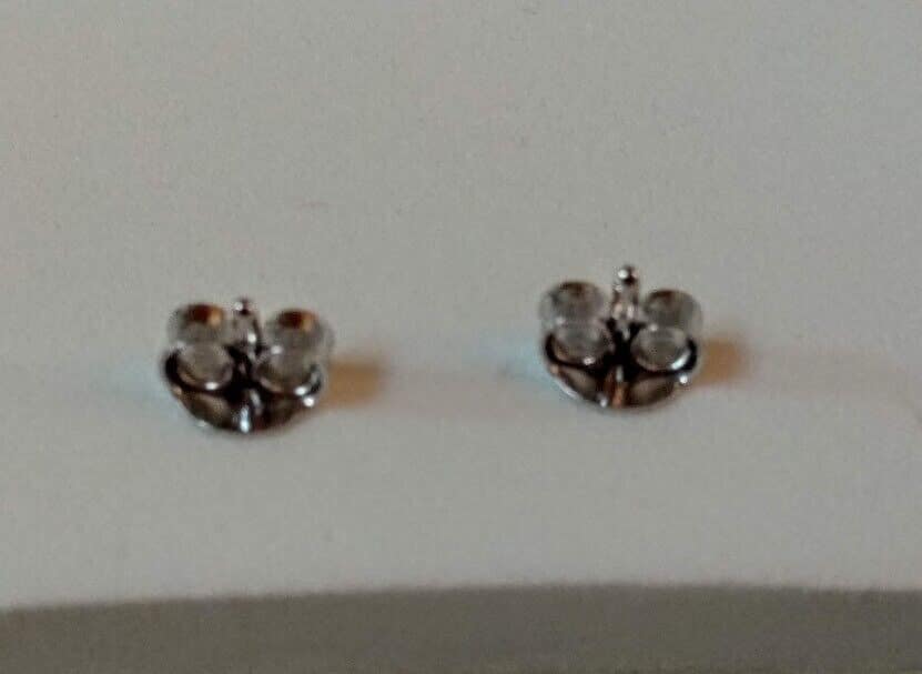 Pendientes y gargantilla Lacito Plata de Ley Rodiada presión Nuevos (106) - Imagen 6