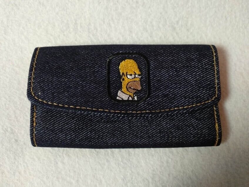 Llavero rígido de tela vaquera Simpson NUEVO