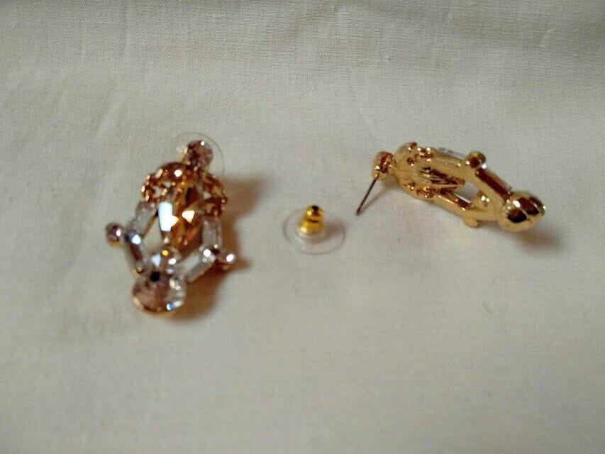 Pendientes bisutería mujer largo colección glamour presión. Nuevo - Imagen 3