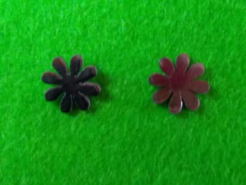 Pendientes acero margarita mujer colección primavera  con presión