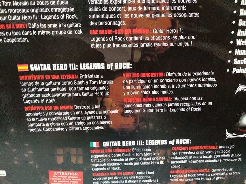 Guitar Hero III Legends of the rock juego y mando guitarra play2 Nuevo PAL - Imagen 4