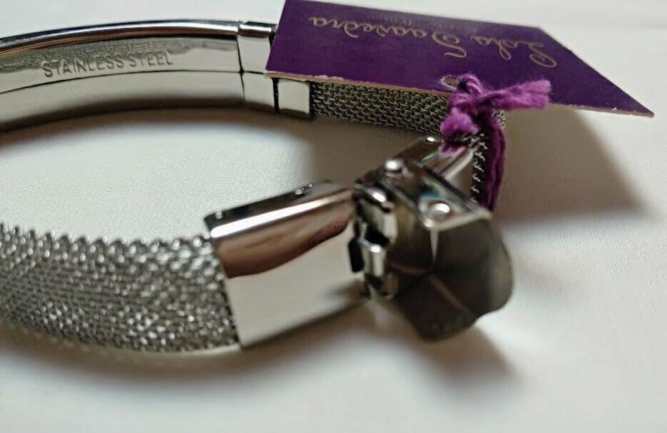 Pulsera acero inoxidable caballero flexible esterilla nueva - Imagen 4